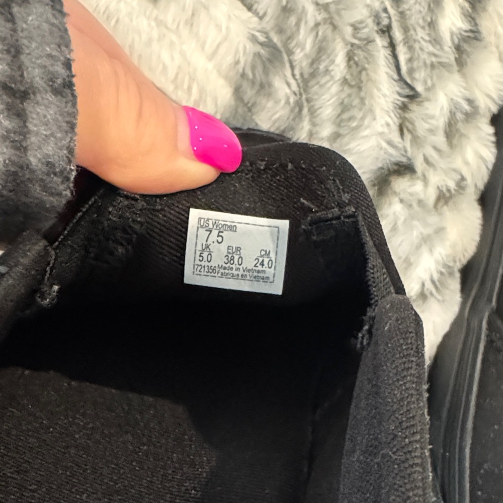 Vans Black Slip-On Canvas Loafers - Woman’s - Picture 7 of 7